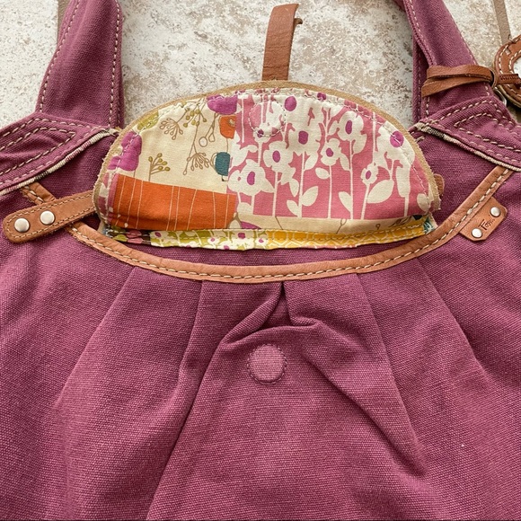Fossil plum Spacious tote bag super cute - Picture 5 of 9